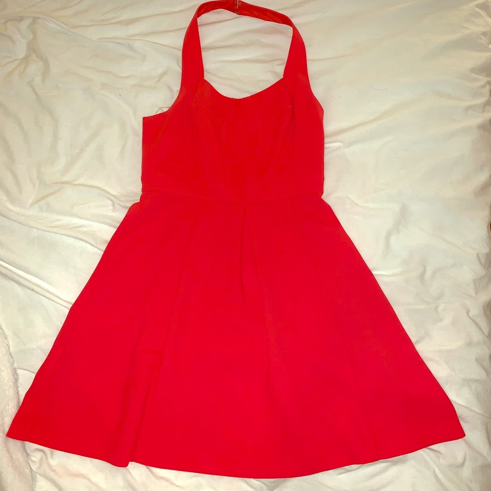 Pink halter BCBG dress